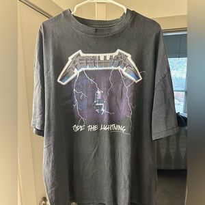 Vintage Metallica Ride The Lightning T shirt